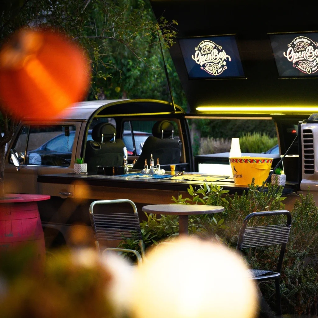 van bar volkswagen open bar